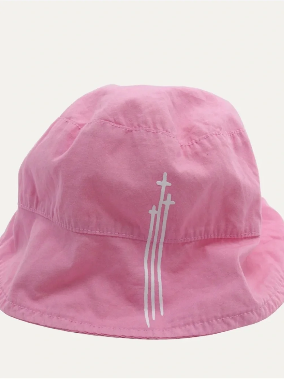 Chrome Hearts Pink Kids Bucket Hat with White Logo